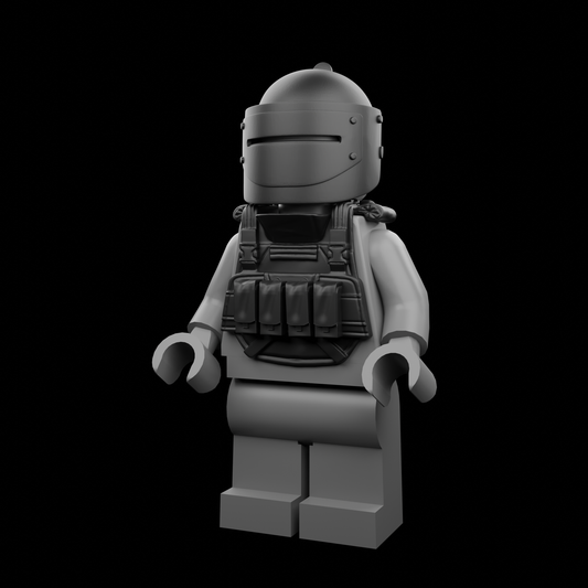 Mall Chad Vest & Helmet Set 3D Print
