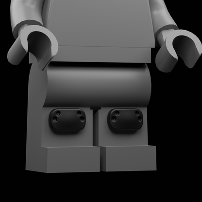 Riveted Knee Pads 3D Print