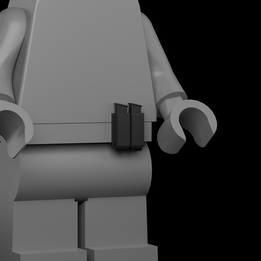 Pistol Mag Pouch Open 3D Print