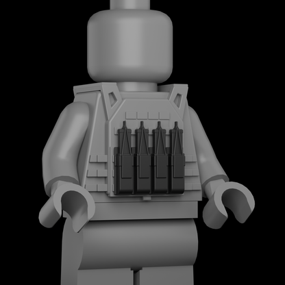 Straight SMG Bungee Pouches 3D Print